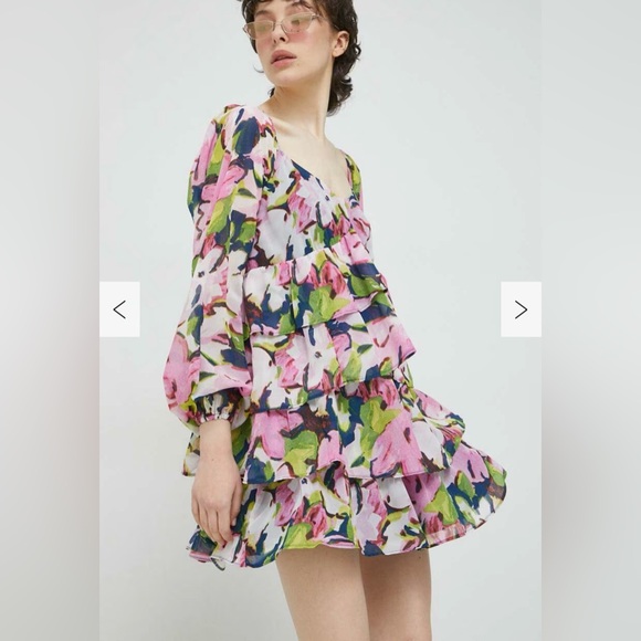 Abercrombie & Fitch Floral Ruffle Dress - Picture 1 of 8
